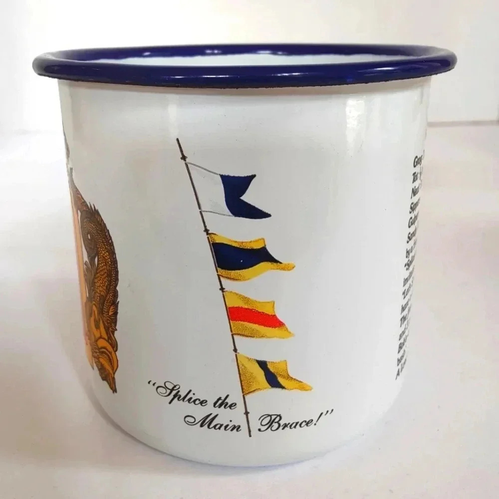 Pusser's Rum Enameled Metal Mug Cup, 16 oz. EXC - Picture 3 of 7